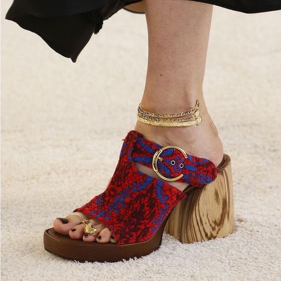 chloe tapestry platform mules - Picture 6 of 7